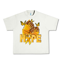 Pistachio hope yellowribbonchildhood cancer nails Urban Heavy Tee - NancyCooperArtShop