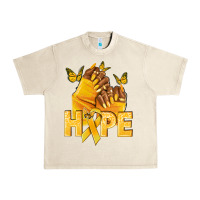 Sandshell hope yellowribbonchildhood cancer nails Urban Heavy Tee - NancyCooperArtShop