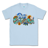 Dusty Blue boy grandma Classic Tee - CowhideDigitalArt