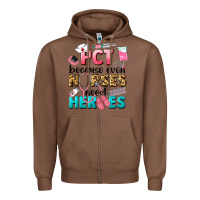 Chestnut pct because nurses need heroes Zipper Hoodie - LillyAllenDesigns