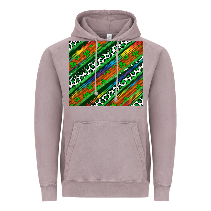 St Patricks Day Leopard Rainbow Vintage Hoodie by Artiststas | Teevron