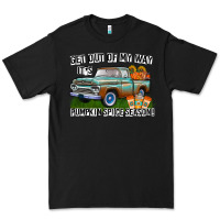 Black Get Out Of My Way It's Pumpkin Spice Season Premium Tee - CowhideDigitalArt