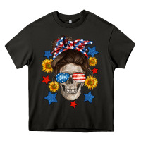 Asphalt American mom skull Heavy Core Tee - Neo Western