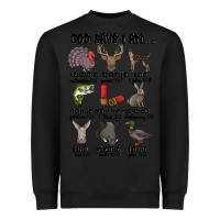 Black god says i am hunting Heavyweight Sweatshirt - MaliasSmallBusiness