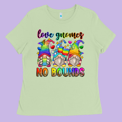Love Gnomes No Bounds Ladies Tee Designed By Zillion Design Studio