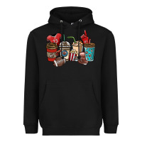 Black Football coffee cups Heavyweight Hoodie - NancyCooperArtShop