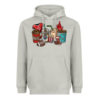 Moon Dust Football coffee cups Heavyweight Hoodie - NancyCooperArtShop
