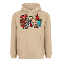 Mushroom Football coffee cups Heavyweight Hoodie - NancyCooperArtShop