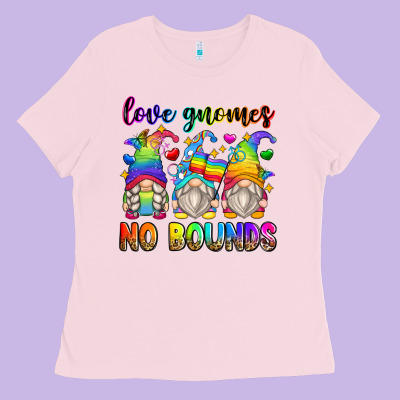 Love Gnomes No Bounds Ladies Tee Designed By Zillion Design Studio