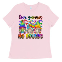 Bubblegum Pink love gnomes no bounds Ladies Tee - Zillion Design Studio