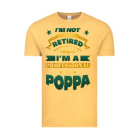 Vintage Mustard i'm not retired i'm a professional poppa Vintage Tee - Jasminsmagicworld