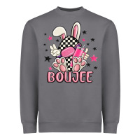 Storm boujee checkered easter bunny egg trending Heavyweight Sweatshirt - MaliasSmallBusiness