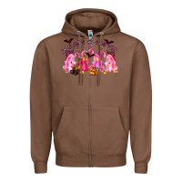 Chestnut in october we wear pink Zipper Hoodie - LillyAllenDesigns