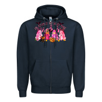 Navy in october we wear pink Zipper Hoodie - LillyAllenDesigns