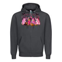 Smoke in october we wear pink Zipper Hoodie - LillyAllenDesigns