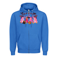 True Royal in october we wear pink Zipper Hoodie - LillyAllenDesigns