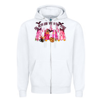 In October We Wear Pink Zipper Hoodie | Teevron