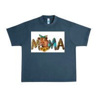 Midnight Navy Western Cow Red Angus Mama Urban Heavy Tee - LillyAllenDesigns