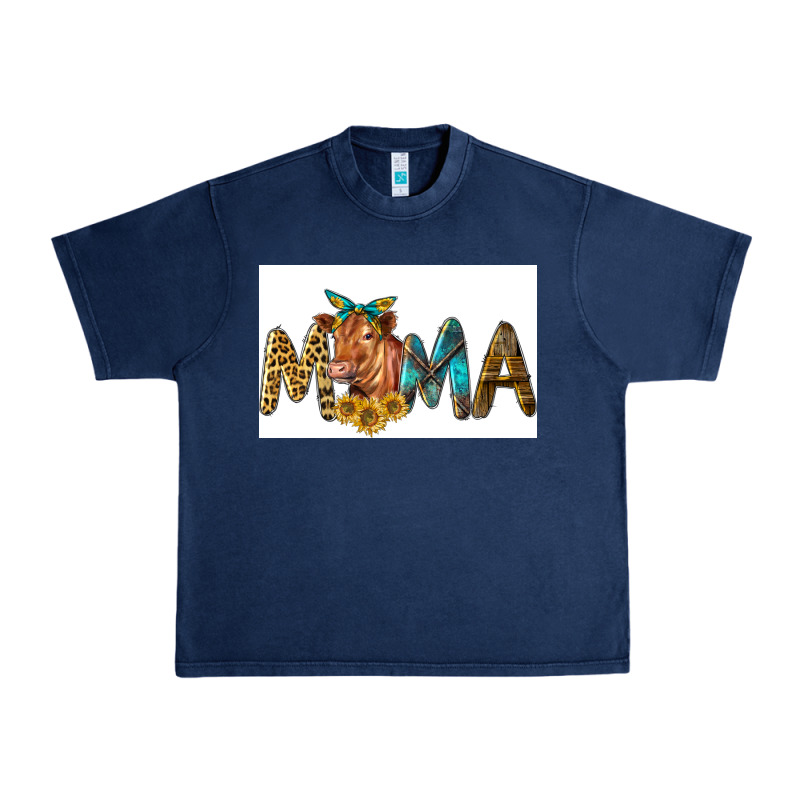 Western Cow Red Angus Mama Urban Heavy Tee by LillyAllenDesigns | Teevron