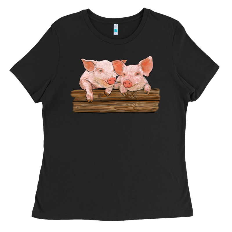 Barn Pigs Ladies Tee by RanaPortraitStore | Teevron