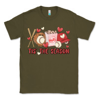 Army Green tis the season baseball Classic Tee - MaliasSmallBusiness