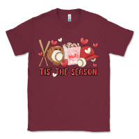 Burgundy tis the season baseball Classic Tee - MaliasSmallBusiness