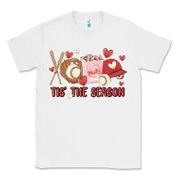 White tis the season baseball Classic Tee - MaliasSmallBusiness
