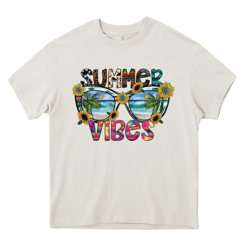 Summer Vibes Heavy Core Tee by SublimationCraftShop | Teevron