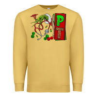 Antique Gold Christmas Character Nurse Premium Sweatshirt - NancyCooperArtShop