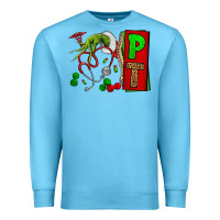 Ocean Blue Christmas Character Nurse Premium Sweatshirt - NancyCooperArtShop