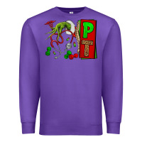 Purple Christmas Character Nurse Premium Sweatshirt - NancyCooperArtShop
