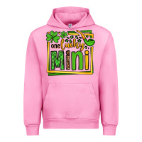 Fuchsia Pink One lucky mini St. Patrick's Urban Hoodie - OliviaCreatesArt