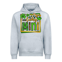 Heather Grey One lucky mini St. Patrick's Urban Hoodie - OliviaCreatesArt