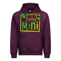 Mauve Wine One lucky mini St. Patrick's Urban Hoodie - OliviaCreatesArt