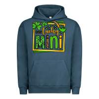 Pigment Midnight Navy One lucky mini St. Patrick's Urban Hoodie - OliviaCreatesArt