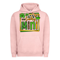 Pigment Salmon One lucky mini St. Patrick's Urban Hoodie - OliviaCreatesArt