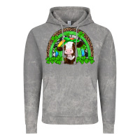 Cloud Rock st patricks cow rainbow Vintage Hoodie - Artiststas