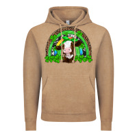 Vintage Coffee st patricks cow rainbow Vintage Hoodie - Artiststas