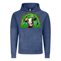 Vintage Denim st patricks cow rainbow Vintage Hoodie - Artiststas