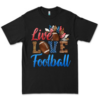 Black live love american football Premium Tee - HRA Design Shop