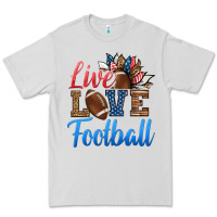 Dove Grey live love american football Premium Tee - HRA Design Shop