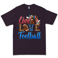 Plum live love american football Premium Tee - HRA Design Shop