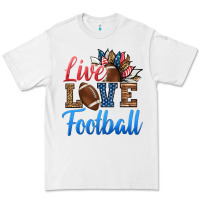 White live love american football Premium Tee - HRA Design Shop