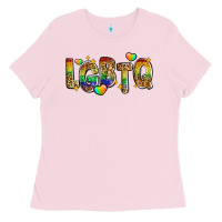 Bubblegum Pink lgbtq Ladies Tee - Zillion Design Studio