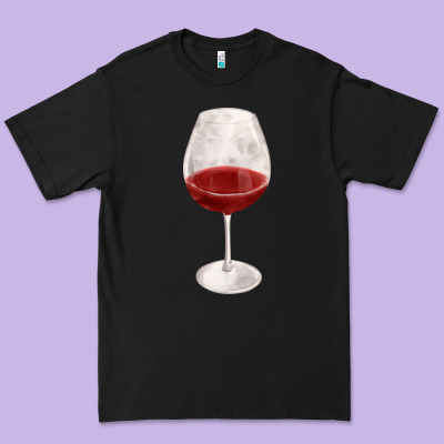Wine Glass Fa Element Premium Tee Designed By Fadigitalartstudio