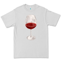 Dove Grey wine glass fa element Premium Tee - FaDigitalArtStudio