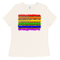 Bone lgbtq and usa flag Ladies Tee - Zillion Design Studio