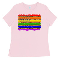 Lgbtq And Usa Flag Ladies Tee | Teevron