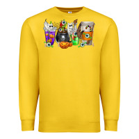 Lemon Halloween Coffee Cups Premium Sweatshirt - texasbilliewilder