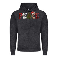 Vintage Black peace christmas Vintage Hoodie - AdoDesignShop